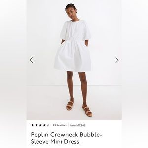 Madewell Poplin Dress